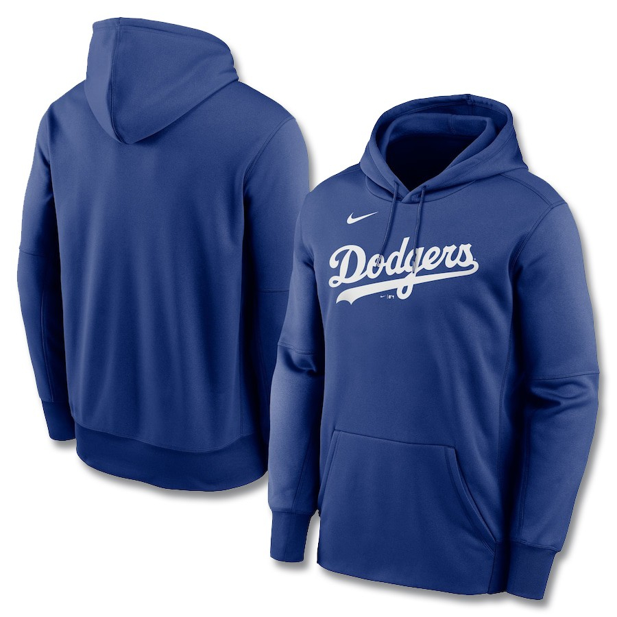 Los Angeles Dodgers Nike Wordmark Therma Performance Pullover Hoodie